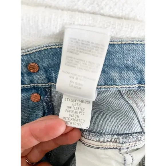 Mother Superior | The Pleated Popular Peg Jeans in Intoxicated | Sz 26 - Picture 15 of 16